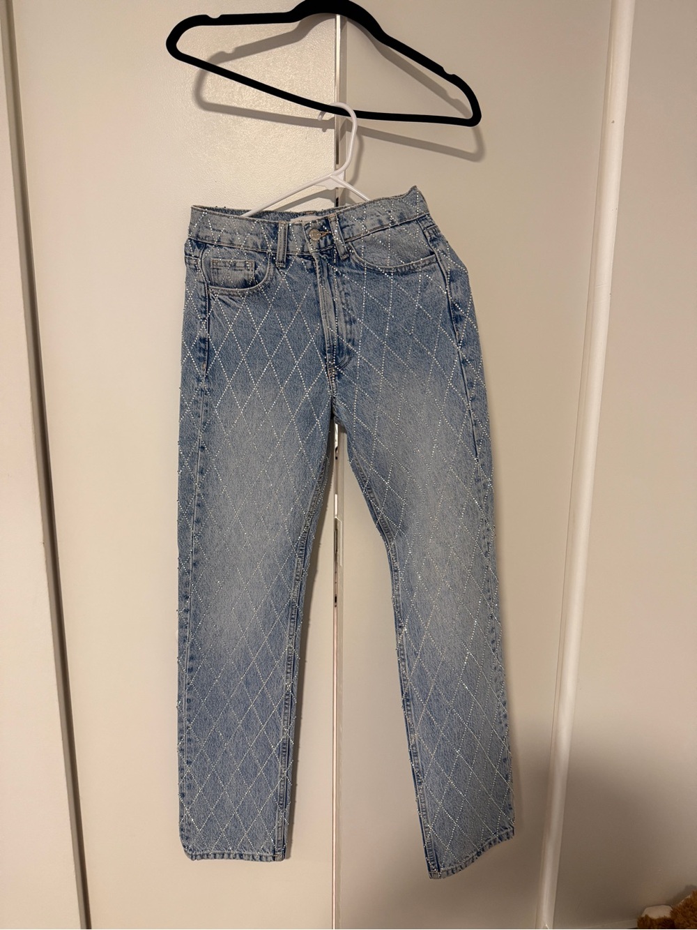 Women Rhinestone Jeans